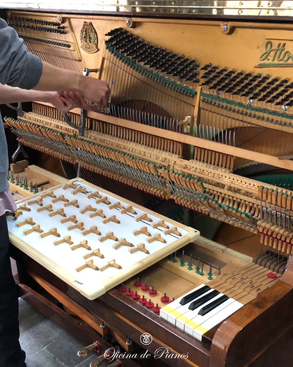 Restauração, Afinação, Transporte, Manutenção, Compra e Venda.