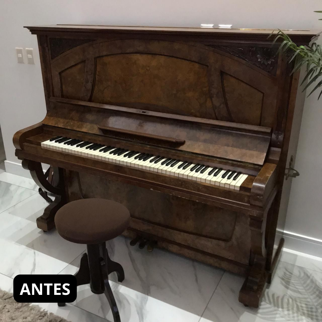 Restauração, Afinação, Transporte Manutenção, Compra e Venda.